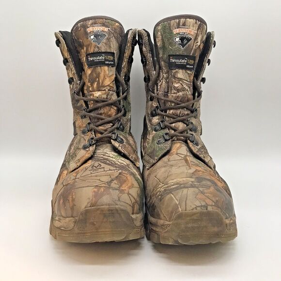 Herman Survivors 800g Thinsulate Boots Men's 8.5W Waterproof Camo Hunting Shoes - Picture 2 of 13